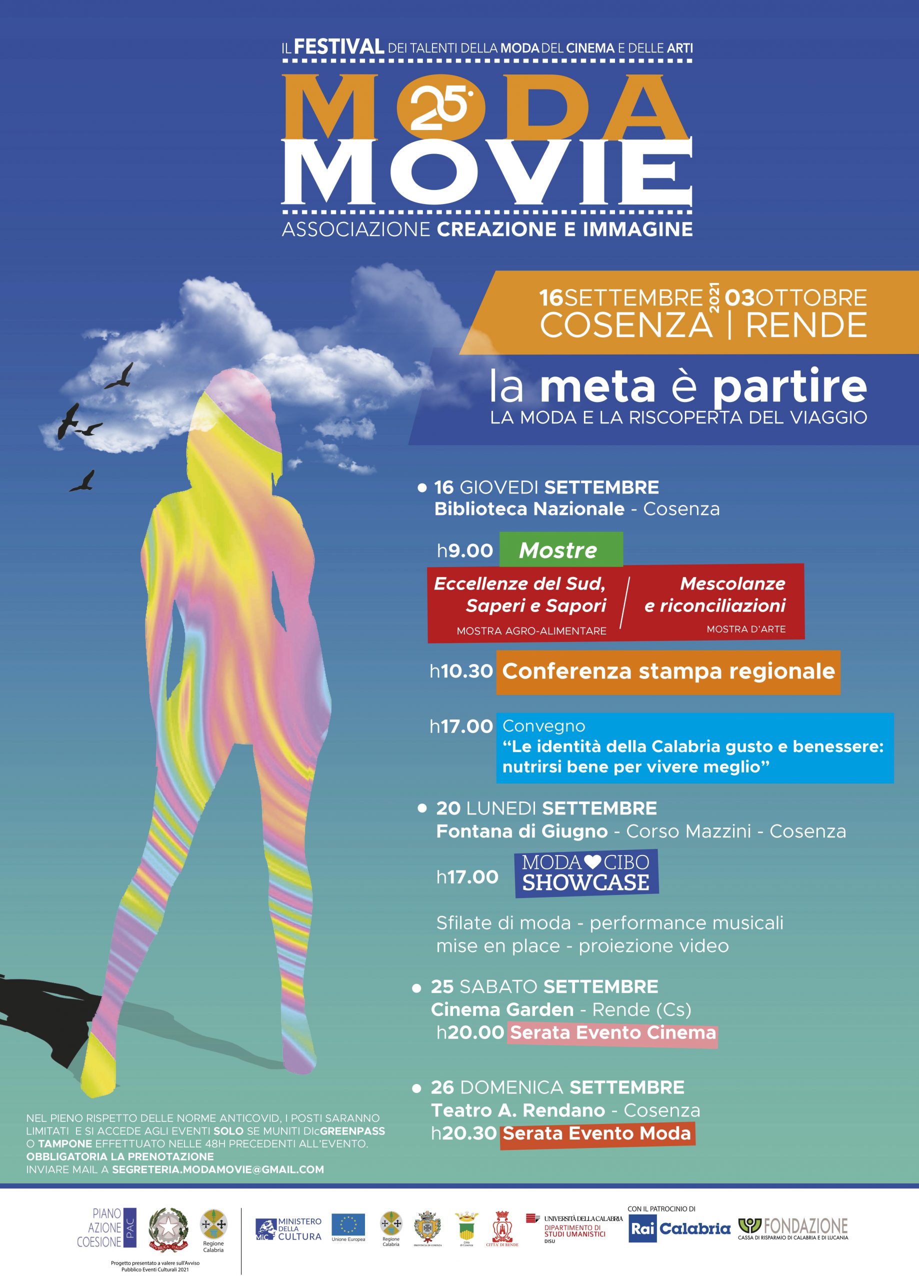 Moda Movie 2021, dal 16 settembre tutti gli appuntamenti del festival dei talenti nella moda, nel cinema e nell’arte